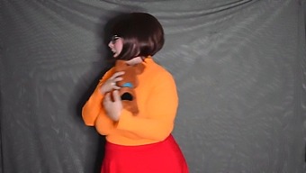Velma Undresses In A Seductive Manner
