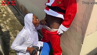 Santa And Hijabi Babe Have Passionate Christmas Sex. Stay Subscribed To Red.
