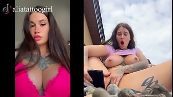 Amateur Tiktok Model Indulges In Public Sex And Gets A Facial