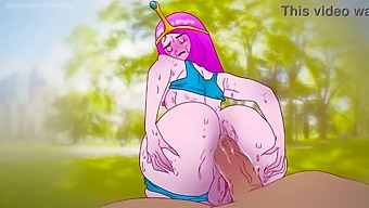 Princess Bubblegum'S Erotic Encounter In The Park With A Chocolate Bar In 2d Hentai