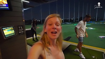 Amateur Babe With Small Tits Enjoys Rough Sex On The Golf Course