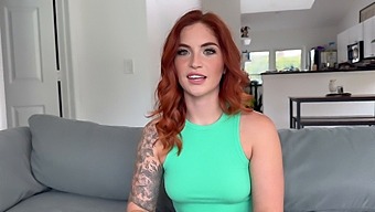 Redhead With Tattoos Gets Pounded Doggystyle By Big Dick In Hd