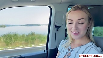 Russian Babe Oxana Tricks Boyfriend For Car Sex With Another Man