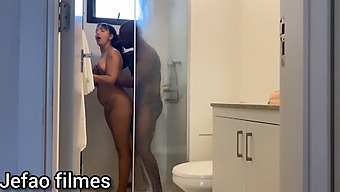 A Woman'S Journey Leads To A Romantic Bath Session With Her Partner