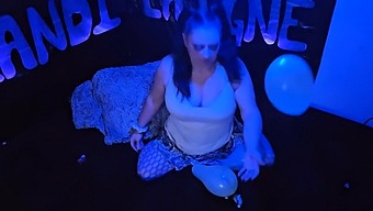 Cute Milf Indulges In Balloon Popping Fetish In Sfw Video