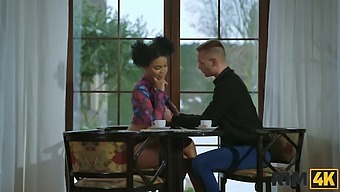 High-Definition Interracial Dating Leads To Intense Rimming Session
