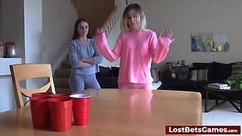 Losing Team Member Performs Oral Sex On Winning Teammate In Strip Game