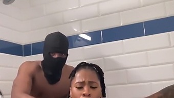 Interracial Shower Session With A Big Black Cock